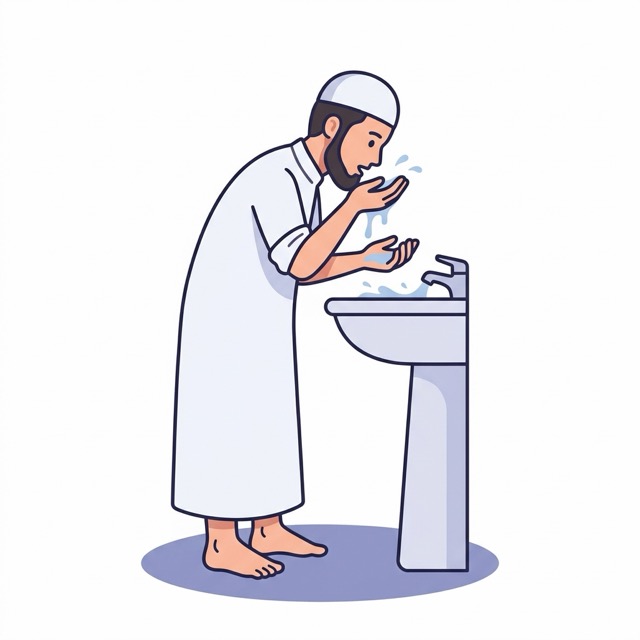 Illustration: rinse your mouth