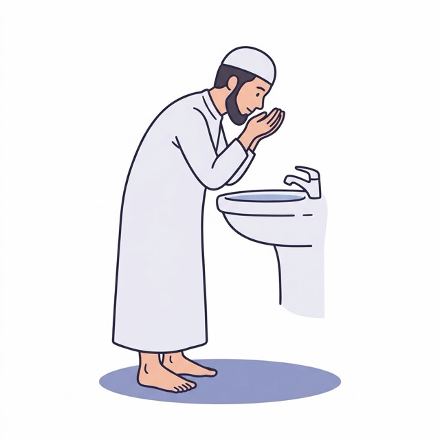 Illustration: rinse your nose