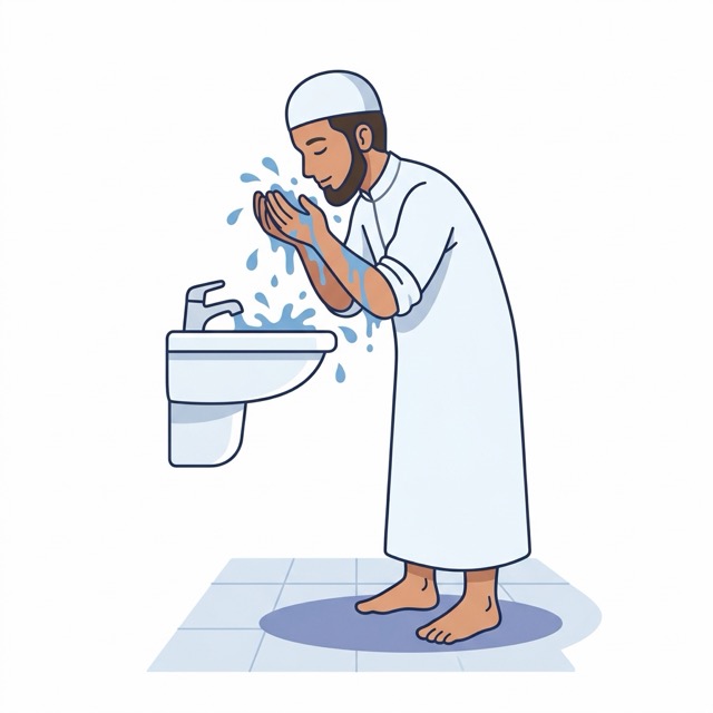 Illustration: wash your face